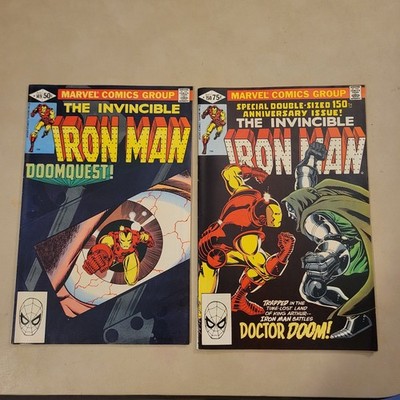 Iron Man #149 & 150, Marvel Comics, Doomquest, Dr. Doom Covers, VF/NM,  Doomsday