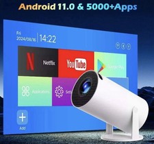 HY300 PRO Ultra HD Smart 4K Portable Projector with WiFi, HDMI & Bluetooth
