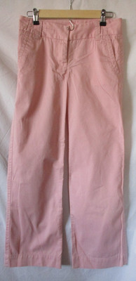 J Crew Favorite Fit Pants Women 2R Pink jeans 100% Cotton Wide Leg Denim Trouser
