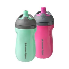 Tommee Tippee Insulated 9oz Sporty Spout Toddler Water Bottle, No Spill, Sippy C