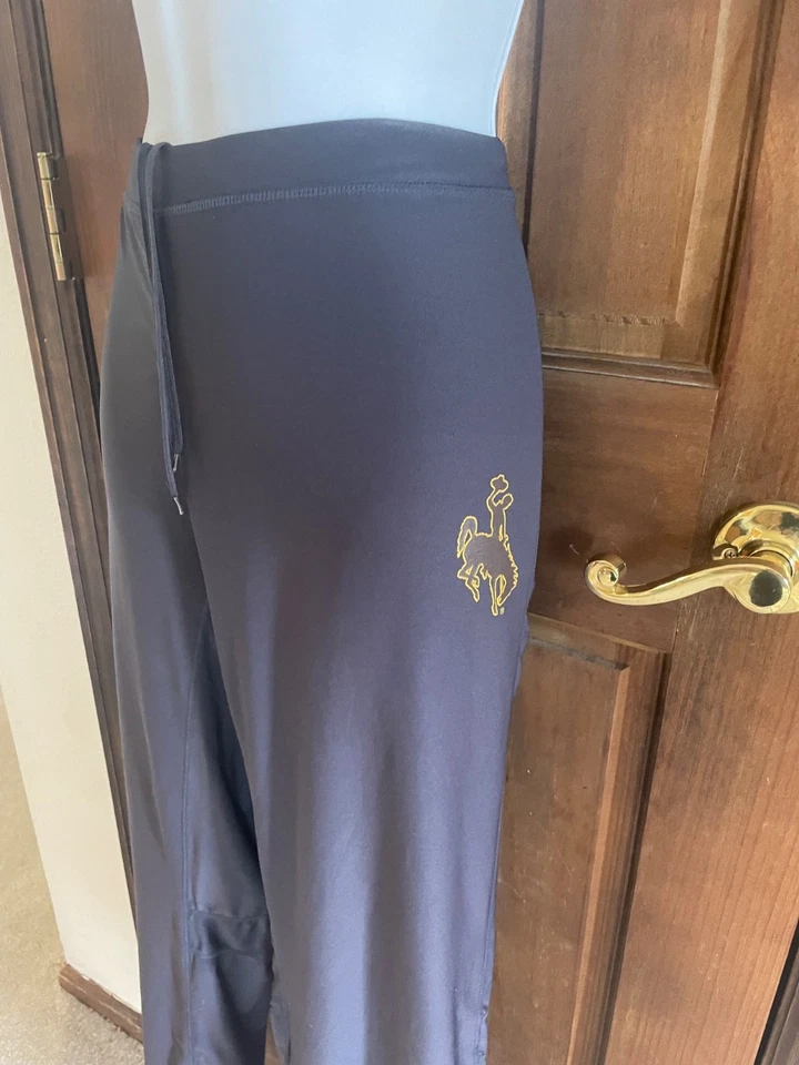 Women's Large Cowboys University of Wyoming Yoga athletic Pants Colosseum UWY - Image 2 of 4