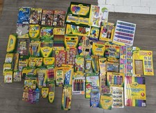 Huge Vintage Crayola Lot Crayons, Markers, Tins Collectibles