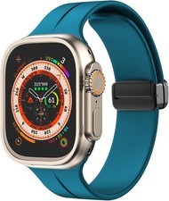 Silicone Sport Strap Compatible with Apple Watch Series 7 44mm