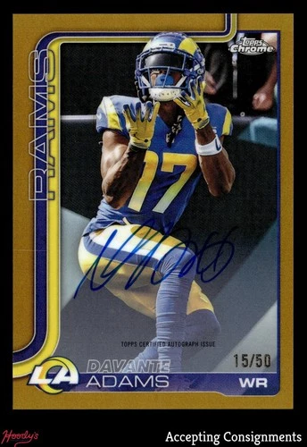 2025 Topps Chrome Davante Adams Chrome Autographs (RAW)