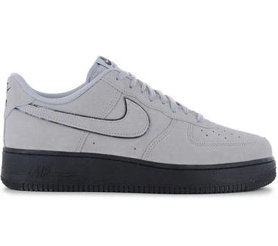 Nike Air Force 1 Low 07 LV8 Baskets Sneakers Suede Gris HQ1966-001 NEU - Photo 1/4