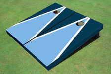 Unci Blue And Navy Matching Triangle Custom Cornhole Board