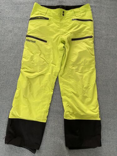 Marmot Freerider Ski Pants Men's 2L Goretex Lime Large RRP £395 - Picture 1 of 24
