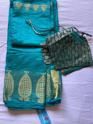 Elegant Brand New Diwali Karwa Chauth Saree,Teal Emerald Turquoise Color
