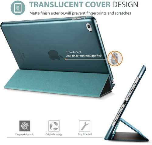 Procase 2015 Case - Ultra Slim Lightweight Stand Case TEAL 4th Gen 4 iPad Mini - Picture 4 of 7