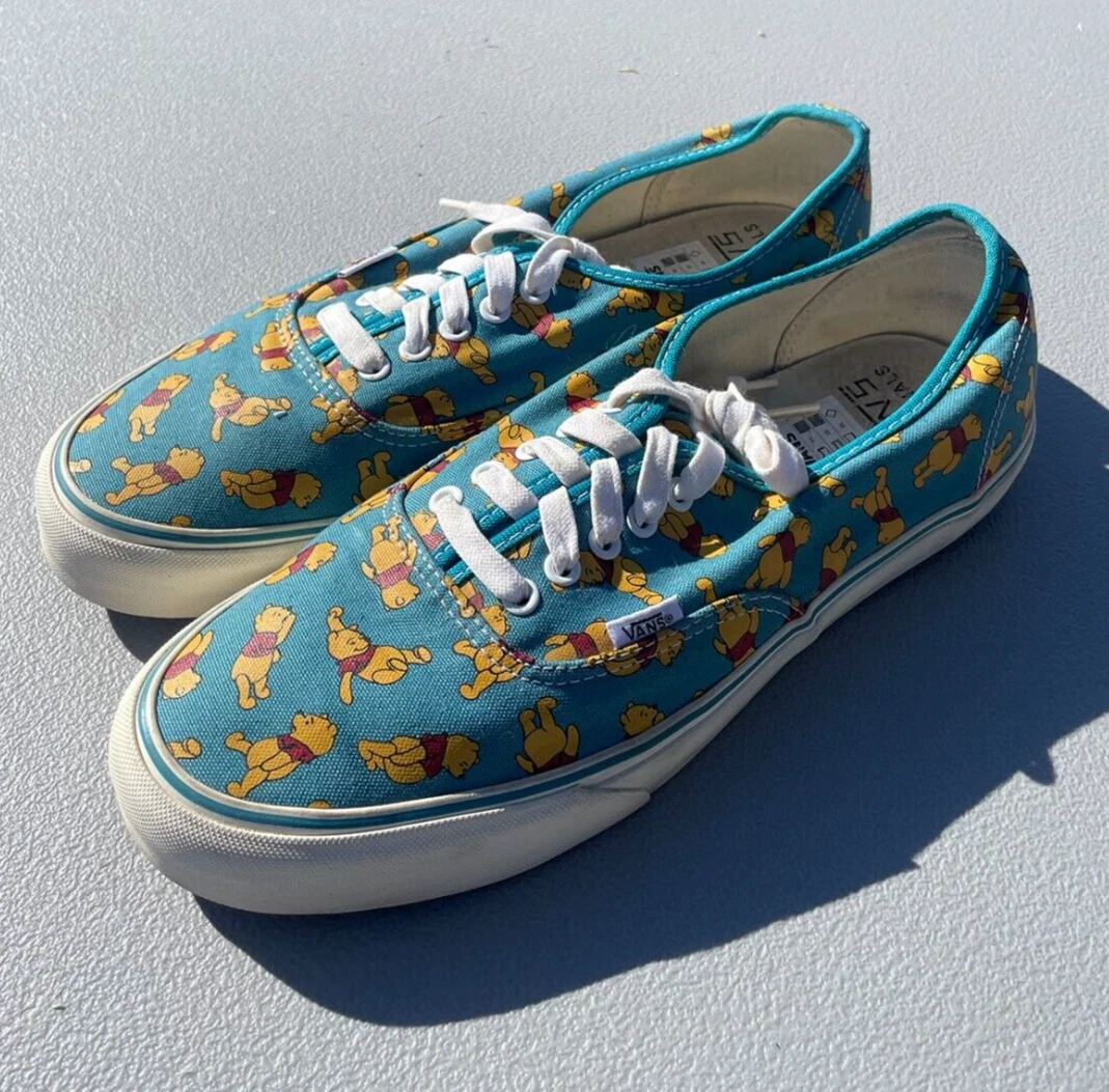 Size 12 Vans x Disney Winnie the Pooh Authentic Blue PRE OWNED NO BOX