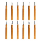 12Pcs Professional Wood Carving Hand Chisel Tool Set Woodworking Gouges Steel