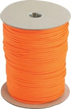 Atwood Rope MFG Parachute Cord Neon Orange 1000ft Many Indoor And Outdoor Uses