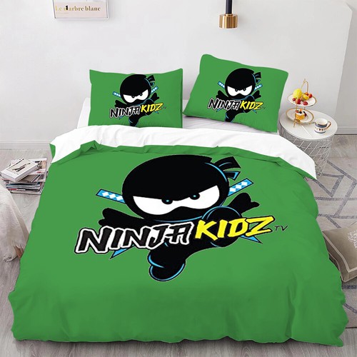 Ninja Kidz Bettwäsche Set Bettbezug Sets Laken Tagesdecken Kissenbezug Anime Neu - Bild 7 von 36