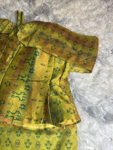 Abito tradizionale Khmer vestiti cambogiani 2 pezzi camicia e gonna ragazze bambini - Foto 5 di 5