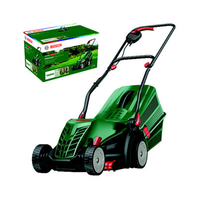 Bosch UniversalRotak 34-410 1300W Corded Lawnmower 34cm Cut 40L Grass Box  UK