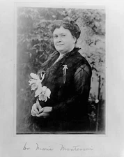 8" x 10"  1930 Dr Maria Montessori