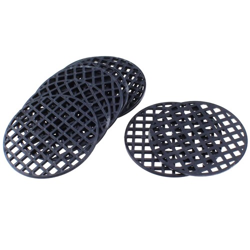 50pcs Flower Pot Hole Mesh Pad 45mm Round Bonsai Pot Bottom Grid Mat Mesh for...
