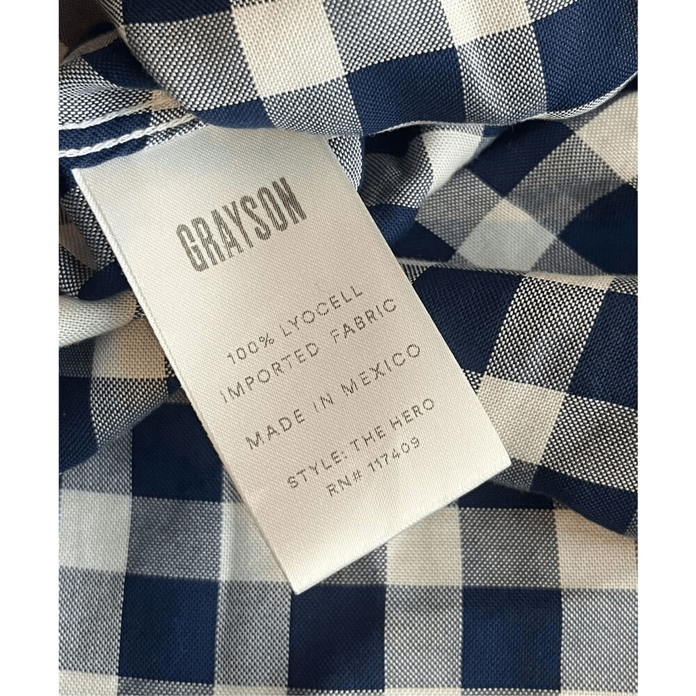 Grayson button down plaid shirt - image 5