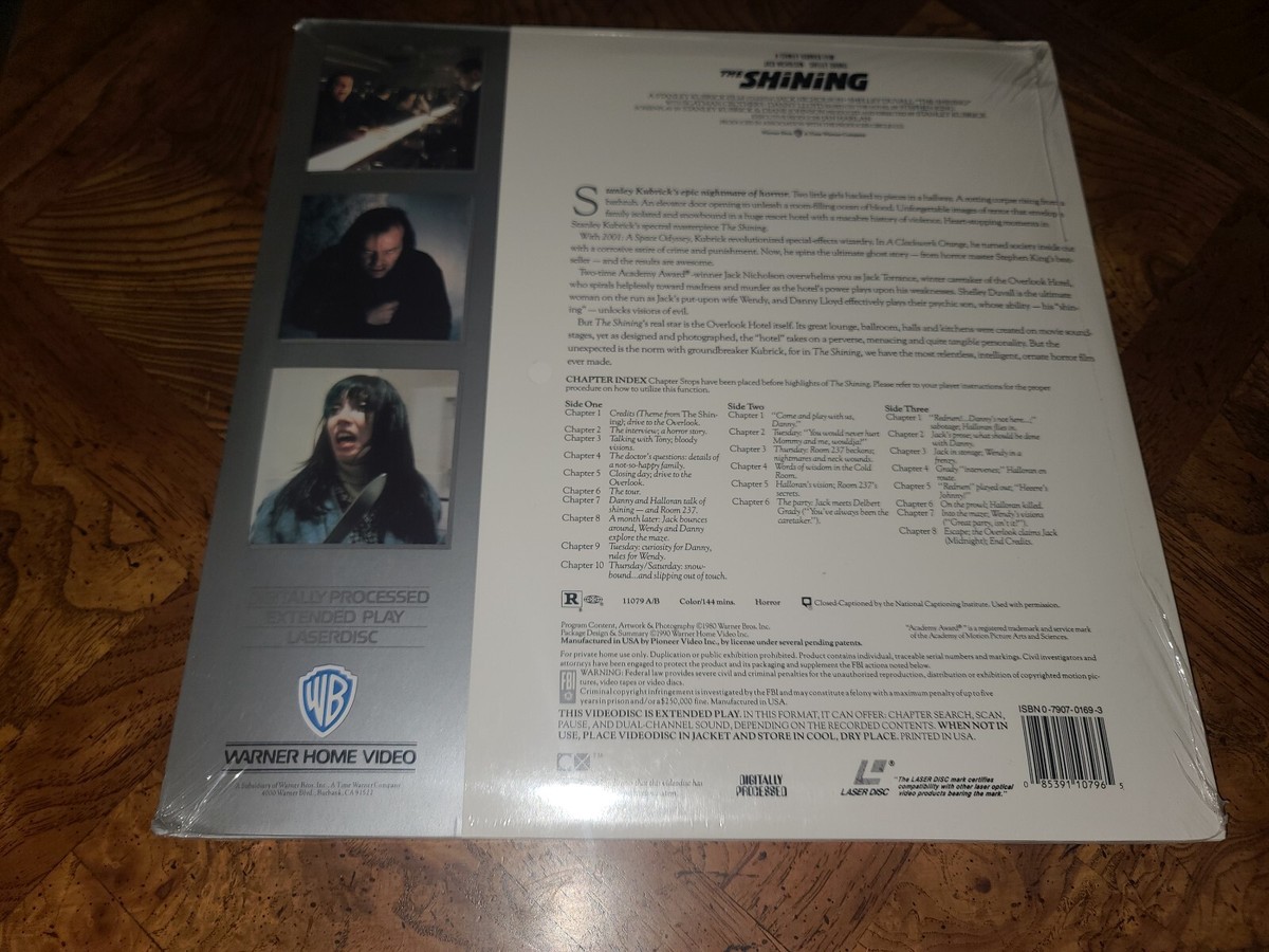 The Shining Laserdisc 1980 Horror Classic Jack Nicholson Shelly