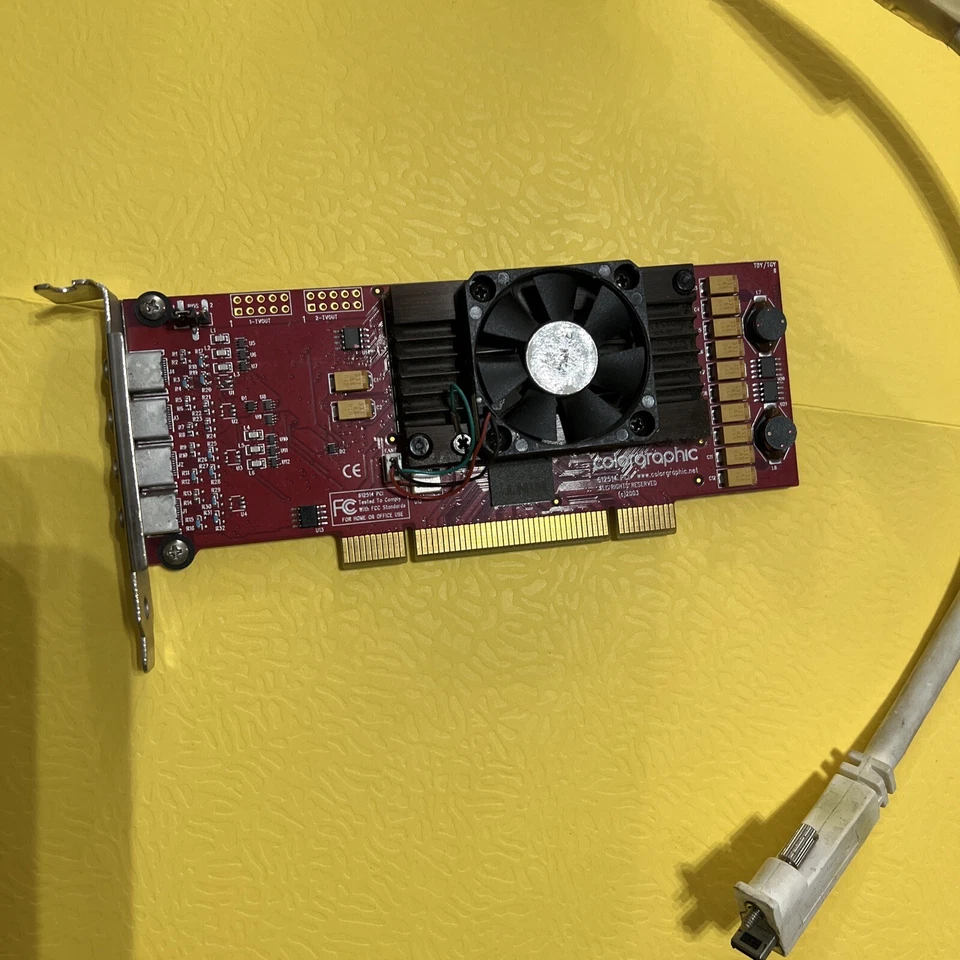 COLORGRAPHIC XENTERA GT4 4-Port Micro-DVI PCI Graphics Card 612524 AGP - Image 2 of 4