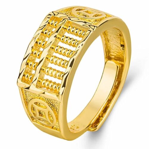 Anello Prosperità Abaco Cerchio Regolabile Gioielli Regalo Donna Uomo Festa Matrimonio - Foto 7 di 13
