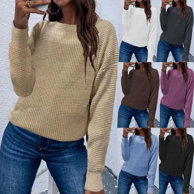 Luxurious Knitted Pullover Sweater for Women  Soft and Warm Winter Knitted Pull