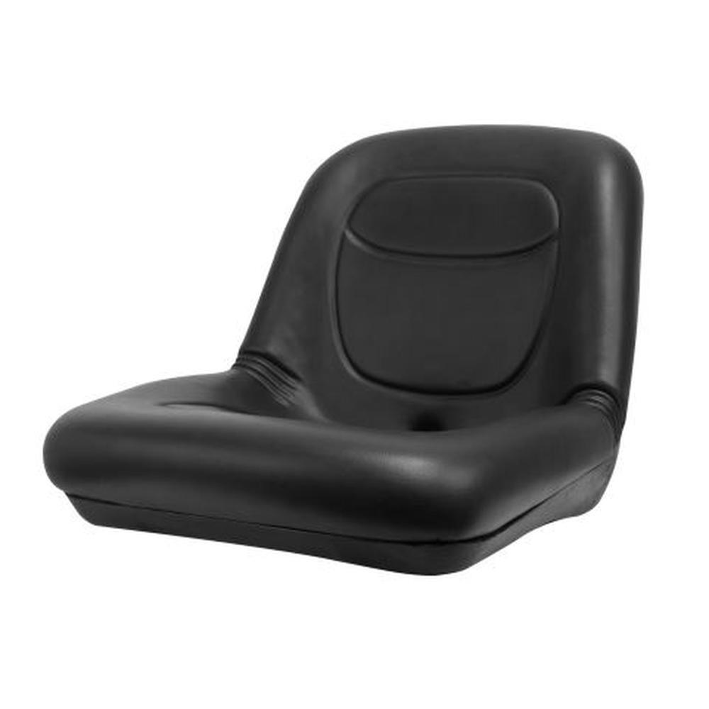 Interchangeable Low Back Black Seat Multiple Mounting Patterns to fit Multiple