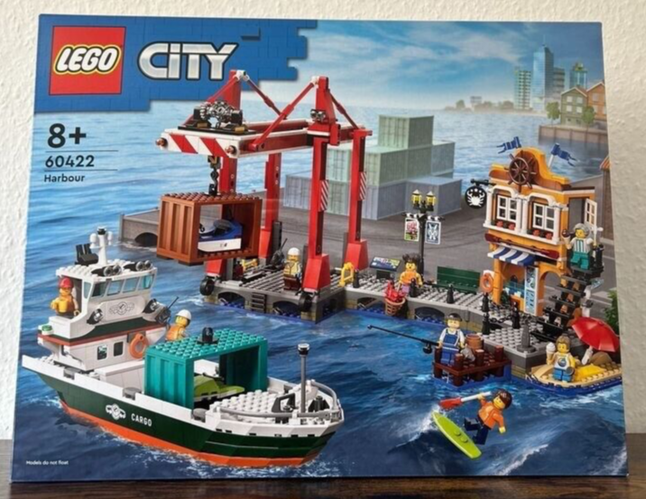LEGO City Seaside Harbor with Cargo Ship 60422 Toy Building Kit
