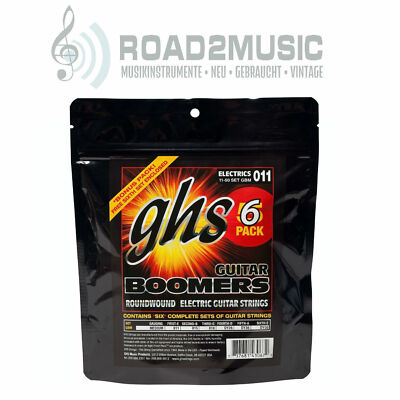 6 Sets GHS 11-50 Boomers Electric Guitar String Set Medium GBM   SPARPACK 