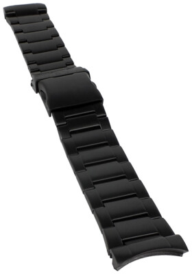 Jacques Lemans | Uhrenarmband Edelstahl schwarz, für JL Porto 1-1659