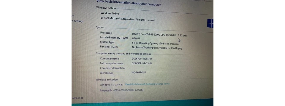 Dell Latitude 3450 14" (128GB SSD, Intel Core i5 5ta Gen., 2.20GHz, 6GB) - Como Nuevo  Foto 4 de 4