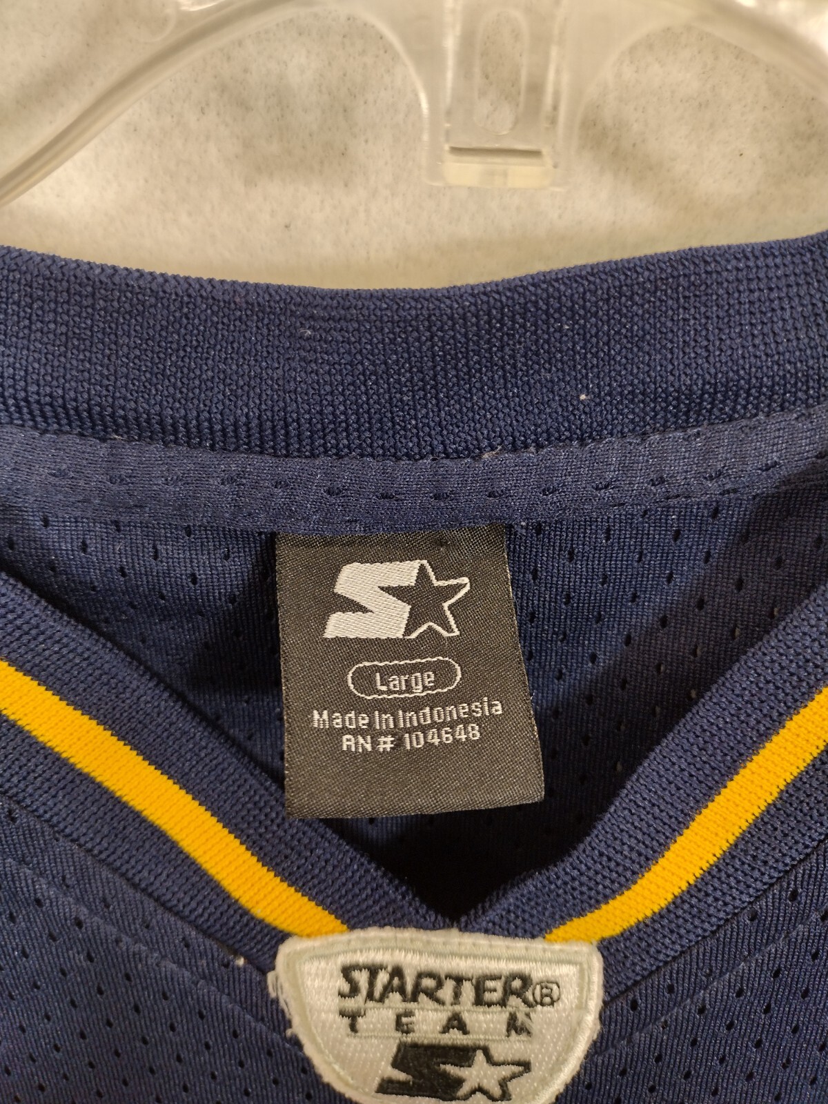 Vintage Starter West Virginia 67 Jersey Mens Large eBay