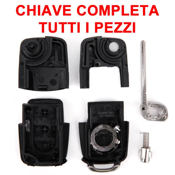 3-PULSANTI Cover Guscio Scocca Chiave Telecomando COMPATIBILE CON Golf Skoda - Immagine 2 di 4
