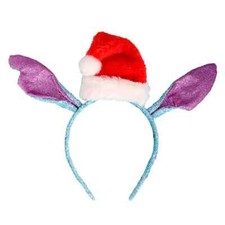 Girl's Disney Lilo Stitch Christmas Headband Hair Accessory w/ 3-D Stitch Ears