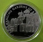 Silver 1 oz Hanging Gardens of Babylon BU Round - 7 Wonders of the Ancient World