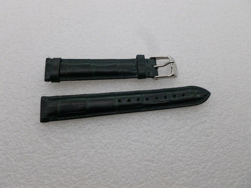 Genuine Michele 16mm  Dark Green Alligator  Watch Band Strap Pre-Owned