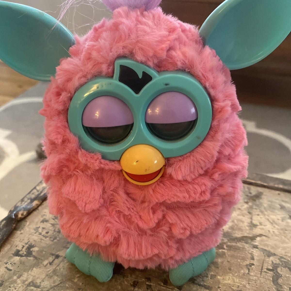 Furby Boom Hasbro 2012 Hot Pink & Teal Cotton Candy Furby Works