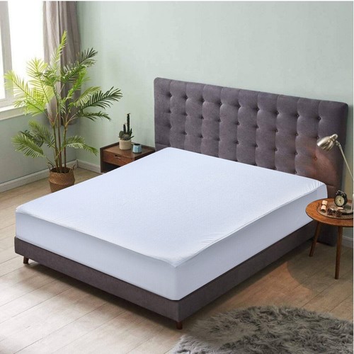 Waterproof Mattress Protector Terry Fitted Sheet Wet Cover Cot Small Double King - Picture 6 of 18
