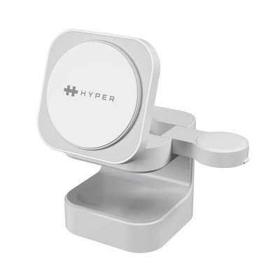 Hyper  HyperJuice HJ3320WHGL Qi2 3-in-1 Magnetische Ladestation