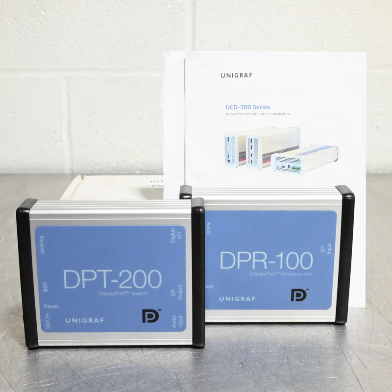 Unigraf DPT-200 / DPR-100 DisplayPort Reference Source and Sink Test Tool Set