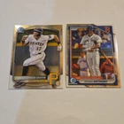 Topps Bowman Chrome Konnor Griffin Pirates Roman Anthony Red Sox MLB Lot 2 Cards