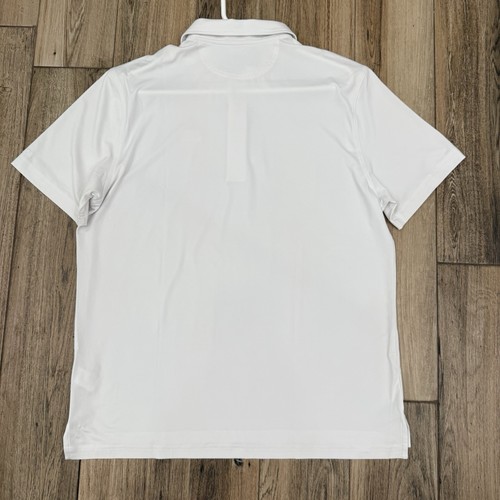 Chubbies Mr Fantastic White Performance Polo Golf Shirt Size L NWT American Flag - Picture 4 of 7