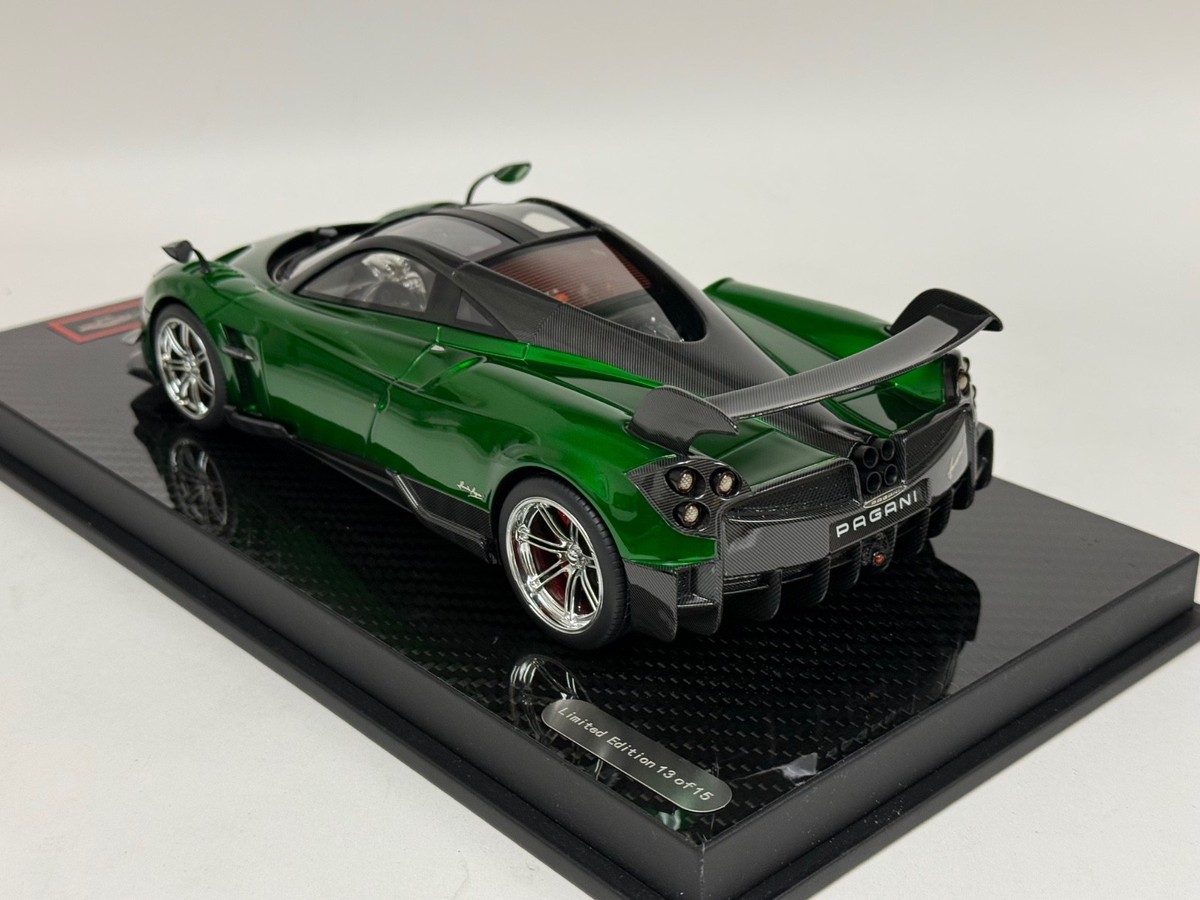 1/18 YY model Pagani Huayra BC Coupe in Transparent Green on
