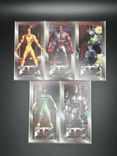 1994 Nintendo Killer Instinct Cards - Cinder, TJ, Sabrewulf, B. Orchid, Fulgore