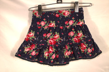 Vintage Oshkosh B'gosh Corduroy blue/pink Floral Skirt with liner Size 2T