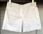 BNWT White House Black Market Womens White 5" Shorts Front Pockets Size 2 — photo 1