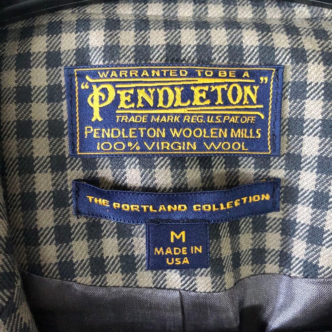 Pendleton Wool Jacket M Check/Tweed Tailored Spri… - image 3