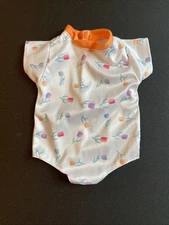 1 Piece Flower Tulips Romper Fits 15” 16” Bitty Baby, Gotz, Circo Doll Clothes