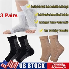 3Pair Soothe Compression Socks for Neuropathy Pain,Ankle Brace Plantar Fasciitis