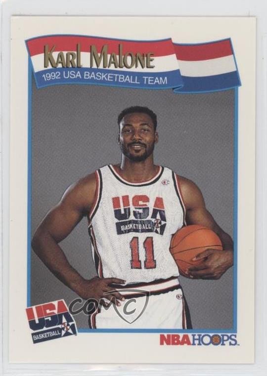1991-92 NBA Hoops Karl Malone #580 HOF 12g7